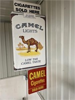 Camel Double sided Cig pack sign