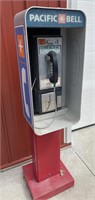 Pay phone on pedestal