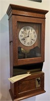 Oak case Time clock