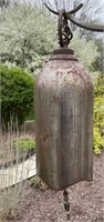 1916 gas bottle tank refurbished into a bell