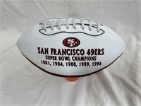Signed San Francisco football w tee