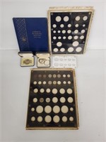 Coin Organizers with Several Collectible Coins