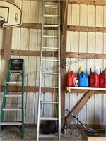 Green Bull 24’ extension ladder. Type 2, 225 lb.