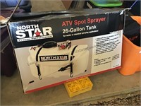 New North Star ATV spot sprayer. 26 gallon tank,