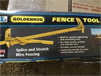 Goldenrod fence tool still in box.