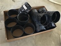 ADS pipe couplings. 2 Y’’s, 6 couplings, 1 4 inch