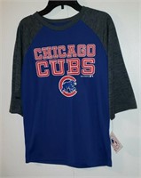 NEW Youth Chicago Cubs Blue w/Dark Gray 3/4 Sleeve