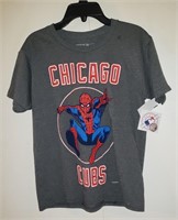 NEW Chicago Cubs Boys Spiderman T-Shirt XL