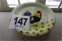 8 Rooster Plates