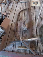 AUGER, CROSS CUT SAW, MAUL, PRUNING SAW