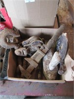 FLAT: CAST IRON PULLEYS, SLEDGE, CLEVICES, ETC