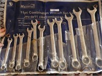 11 PC. STANDARD COMBINATION WRENCH SET