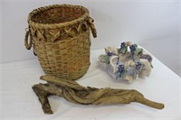 Basket, Driftwood, and Bowl