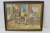 Original Earl Washington Cowboy Painting