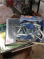 Two Harley Davidson coffee table books