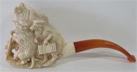 Antique Figural Carved Meerschaum Pipe