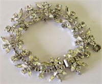 Stunning Signed Sherman Ice Crystal Bracelet