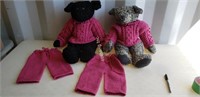 Teddy Bears- repurposed lambs wool coats