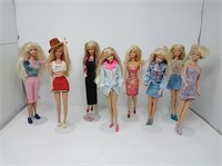 8 Assorted Barbies from Mattel - 1st lot