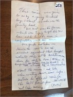 Letter (found in Envelope w/Ancient Coins)
