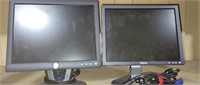 2 Dell monitors