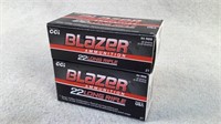 (2 times the bid) 100 Blazer 22 Long Rifle ammo