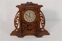 Folk Art Clock (1920's) Fret-Sawn Case