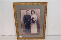 Vintage Framed Wedding Picture