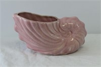 Mid Century Pink Conch Shell Planter
