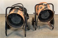 (2) Dayton Portable Electric Heater IRKT9