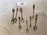 Lot of 8 Fancy Spoons