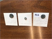 3 Ancient Coins (Roman?)