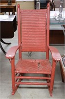 LARGE WICKER ROCKING CHAIR