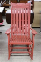 EARLY PAINTED PATIO ROCKING CHAIR