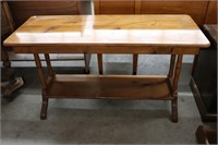 WOODEN HALL TABLE 49"X19"X24"