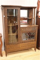 ANTIQUE SIDEBOARD/CHINA CABINET 48"X18"X66"