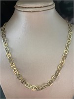 10kt Gold Quality 26" Mariner Link Necklace *Heavy