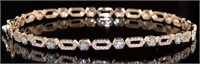 10kt Rose Gold Brilliant Diamond Cuff Bracelet