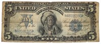 Series 1899 Indian Chief $5.00 Silver Certificate