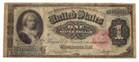 Series 1891 Martha Washington Large Silver Dollar