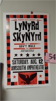 Lynyrd Skynyrd poster (13 1/2 x 21 1/2) at