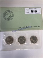 1980 DOLLAR SOUVENIR SET