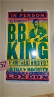 B.B. King UK Tour poster (13 3/4 x 22 1/4), on