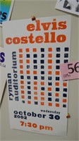Elvis Costello poster (12 x 21 3/4), at The