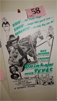 Roy Rogers â€œRainbow Over Texasâ€ reprint