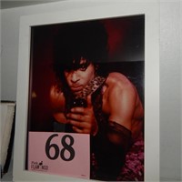 Original 8 x 10 photograph of Prince, framed. By