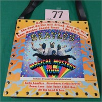 Twelve inch square album cover tote bag