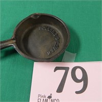 Three and a half inch diameter cast iron skillet,