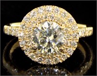 14K Gold 2.03 ct Round Brilliant Diamond Ring