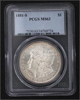 1881 San Fransisco MS63 Morgan Silver Dollar